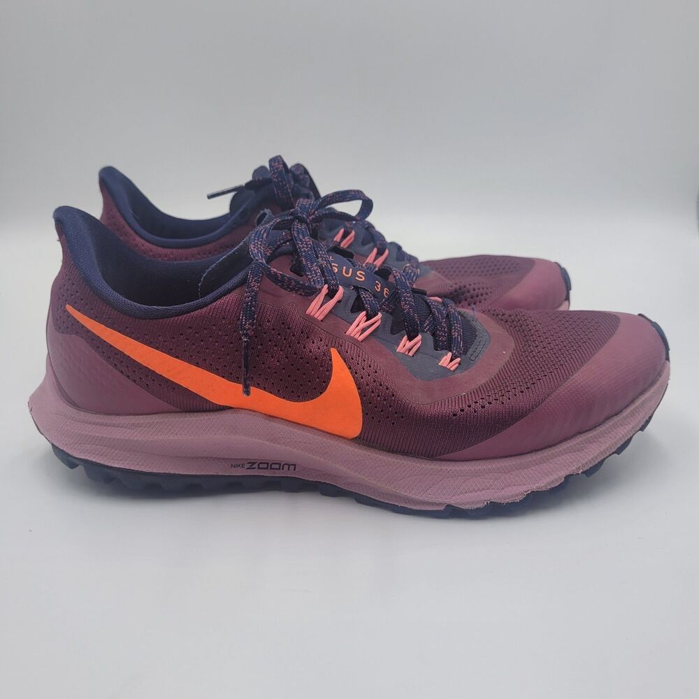 Nike Air Zoom Pegasus 36 Trail Sneakers Women's Villian Red Total Crimson Size 8